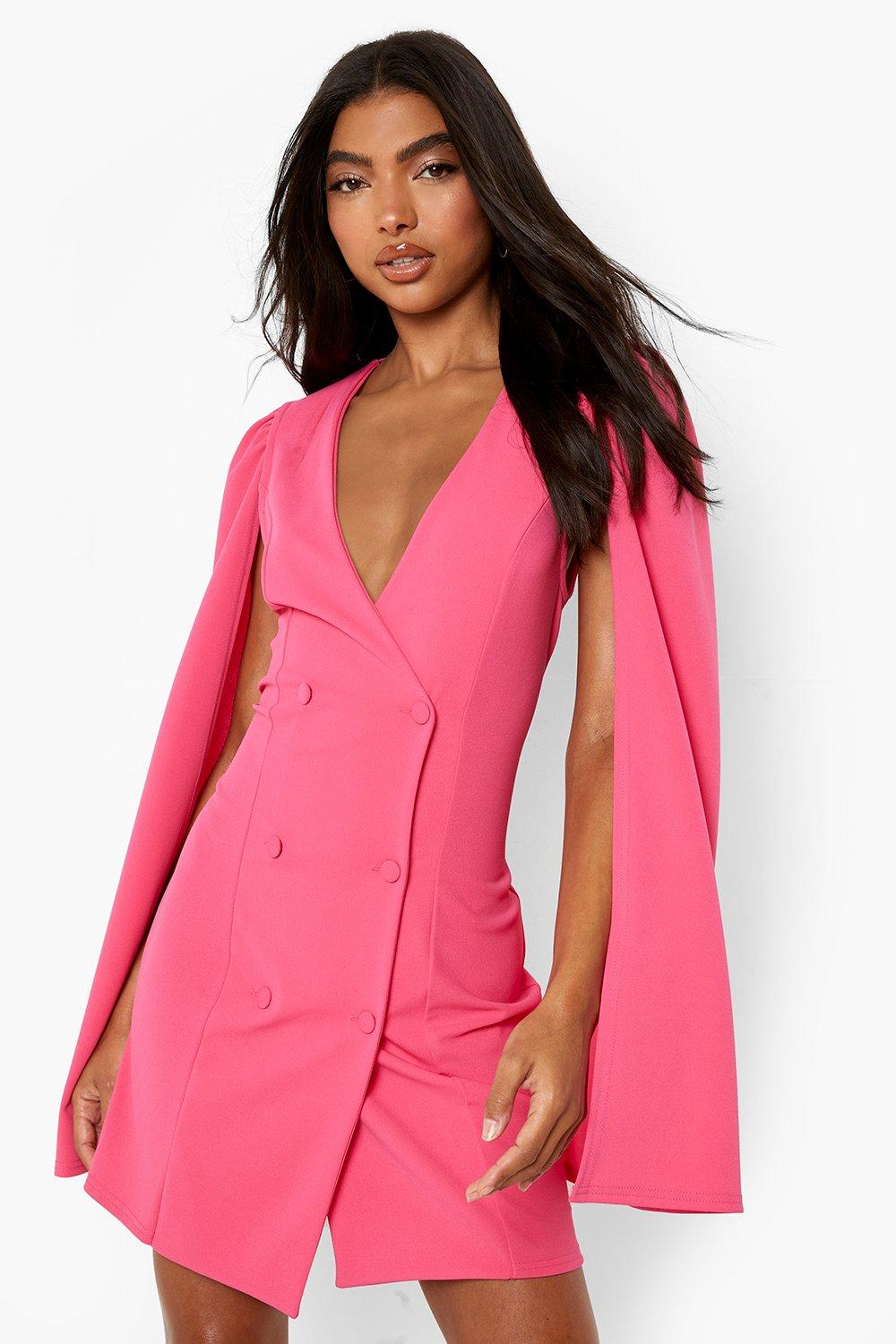 Cape sleeve cheap blazer dress